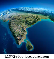 Detailed Earth. India and Sri Lanka Detailed Earth. India and Sri Lanka