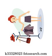 Dressing Down. Daily Routine Activities of Women. Vector Illustration Dressing Down. Daily Routine Activities of Women. Vector Illustration