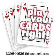 Play Your Cards Right Playing Game Strategy Win Competition Play Your Cards Right Playing Game Strategy Win Competition
