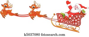 Santa Claus in Sled Santa Claus in Sled