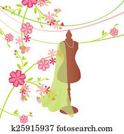 spring tailor's mannequin isolated on white spring tailor's mannequin isolated on white