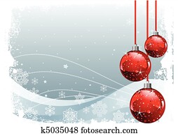 אדום, חג המולד, כדורים