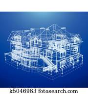 Architecture Blueprint Of A House Architecture Blueprint Of A House
