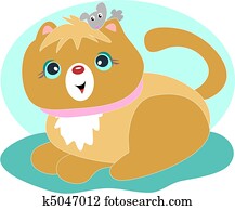Cat And Mouse Are Friends Clip Art K Fotosearch