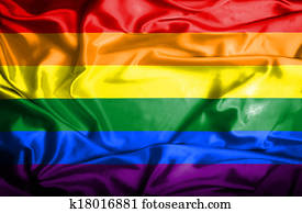 Gay (Pride) waving flag Gay (Pride) waving flag