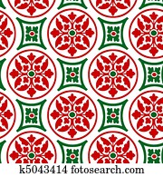 Noel Christmas Repeat Pattern