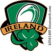 rugby ball ireland shield shamrock rugby ball ireland shield shamrock