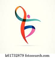 abstrakt, menschliche figur, logo, design., sportraum, gesundheit, laufende, trainer, vektor, buntes, logo., aktiv, gesundheit, sport, tanz, web, symbol, und, symbol abstrakt, menschliche figur, logo, design., sportraum, gesundheit, laufende, trainer, vektor, buntes, logo., aktiv, gesundheit, sport, tanz, web, symbol, und, symbol