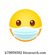 emoji, in, gesichtsmaske emoji, in, gesichtsmaske