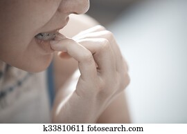 Nail biting Nail biting