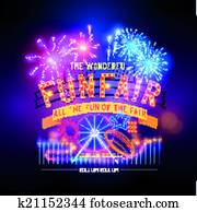 Retro Fairground Circus Sign Retro Fairground Circus Sign