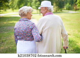 Seniors walking Seniors walking