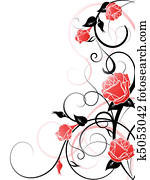 Vector Rose Background Vector Rose Background