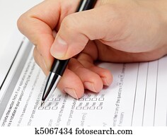 Answering survey Answering survey