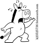 burro, cantando burro, cantando