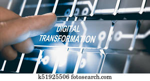 Digitalization, Digital Transformation Concept