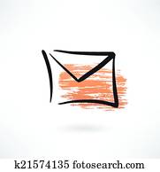 envelope grunge icon envelope grunge icon
