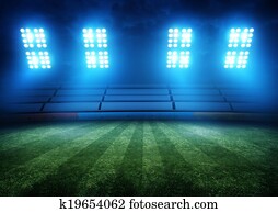 futebol, estádio, luzes