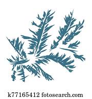 Intricate frost work - frosty window pattern background. Intricate frost work - frosty window pattern background.