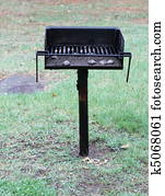 Outdoor Grill at Park Picnic Area Outdoor Grill at Park Picnic Area