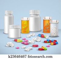 Pill Bottles Set Pill Bottles Set