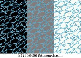 A, zerbrochenes, terracotta flowerpot, freigestellt, weiß, frost