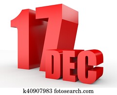 December 17. Text on white background.