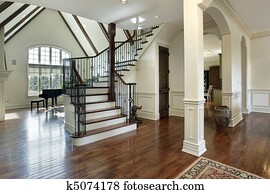 Foyer in luxury home
