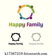 Happy family logo Happy family logo