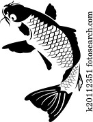 Japanese koi fish Japanese koi fish