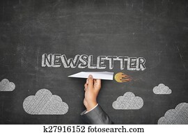 Newsletter concept Newsletter concept