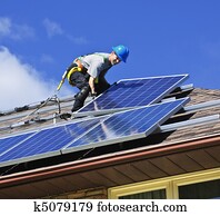 painel solar, instalação