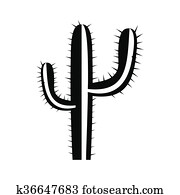 Cactus icon, simple style Cactus icon, simple style