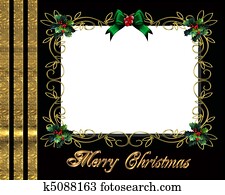Christmas border photo frame Christmas border photo frame