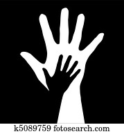 Helping hands. Helping hands.