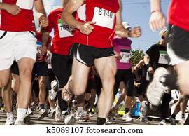 Marathon runners Marathon runners