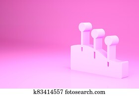 Pink Acupuncture therapy icon isolated on pink background. Chinese medicine. Holistic pain management treatments. Minimalism concept. 3d illustration 3D render Pink Acupuncture therapy icon isolated on pink background. Chinese medicine. Holistic pain management treatments. Minimalism concept. 3d illustration 3D render