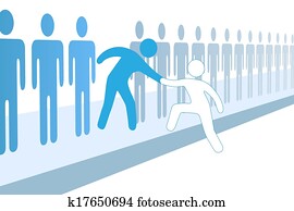 Team people help new member join up