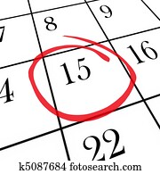 חודשי, לוח שנה, -, 15th, יום, הסתובב