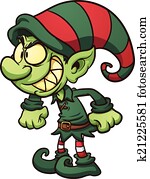 Evil Christmas elf Evil Christmas elf