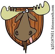 Moose head mount Moose head mount