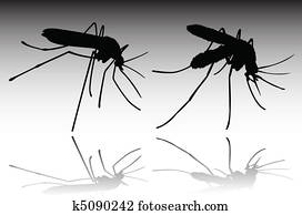 mosquito vector silhouettes mosquito vector silhouettes