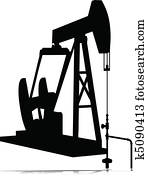 oil jack vector silhouettes oil jack vector silhouettes