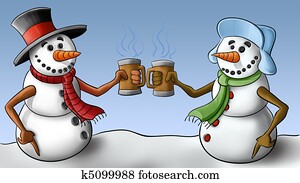 two snowmen two snowmen