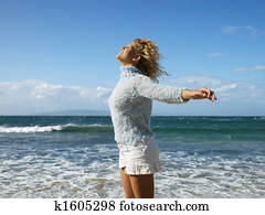 Woman enjoying freedom