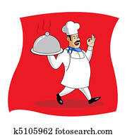 cook serving food cook serving food