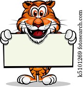 cute, Tiger, mascote