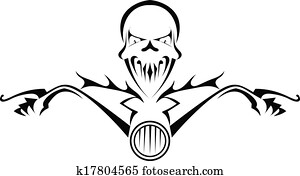 Death monster on motorcycle Death monster on motorcycle