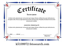 educación, certificado