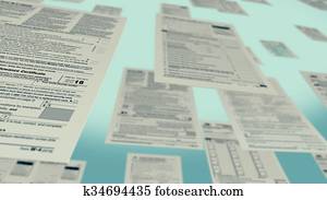 eua, impostos, conceito